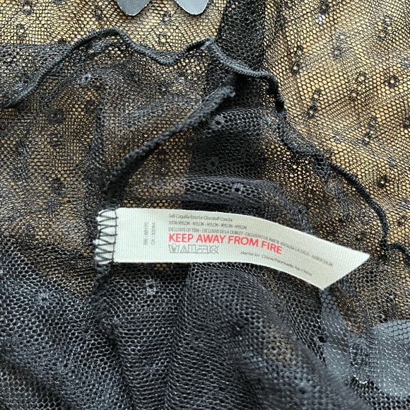 Free People Black Lace Flutter By Tee - Picture 10 of 10